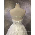 Hot China supplier lace tulle ball gown wedding dress with sweetheart neckline